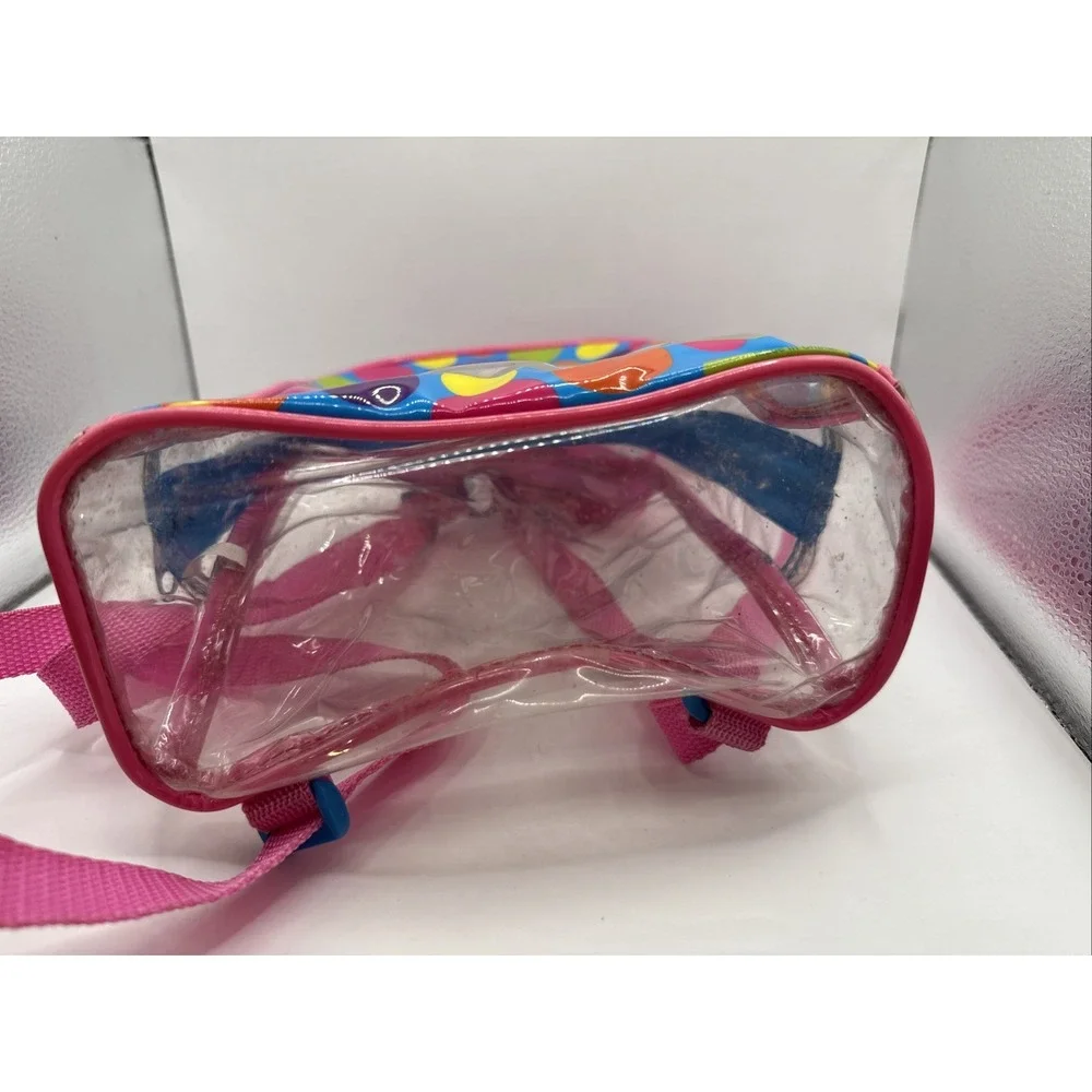 Vntg Lisa Frank Clear Backpack 10x7 4.5